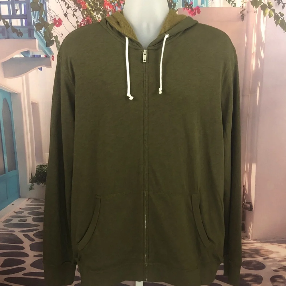 NWT J. Crew Olive Green Jacket Hoodie